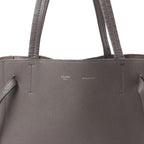 Celine Cabas Phantom Medium Leather Shoulder Bag in Gray