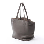 Celine Cabas Phantom Medium Leather Shoulder Bag in Gray