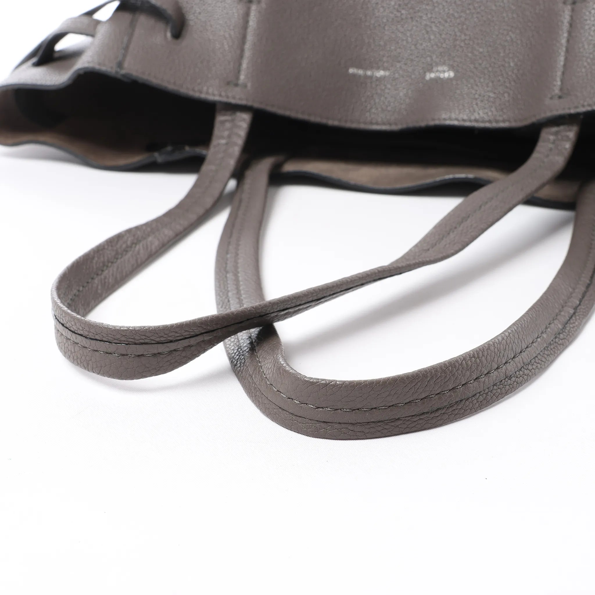 Celine Cabas Phantom Medium Leather Shoulder Bag in Gray