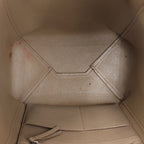 Celine Cabas Phantom Small Leather Shoulder Bag in Beige