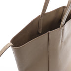 Celine Cabas Phantom Small Leather Shoulder Bag in Beige
