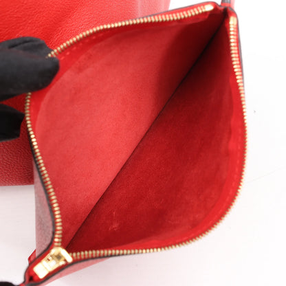 Celine Cabas Phantom Large Leather Shoulder Bag in Red