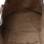 Celine Cabas Phantom Small Leather Shoulder Bag in Taupe