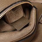 Celine Cabas Phantom Small Leather Shoulder Bag in Taupe