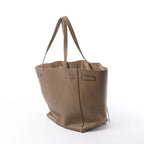 Celine Cabas Phantom Small Leather Shoulder Bag in Taupe