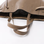 Celine Cabas Phantom Small Leather Shoulder Bag in Taupe