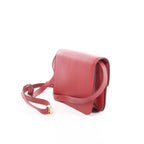 CELINE Classic Box Small Leather Crossbody Bag in Red