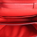 CELINE Classic Box Small Leather Crossbody Bag in Red