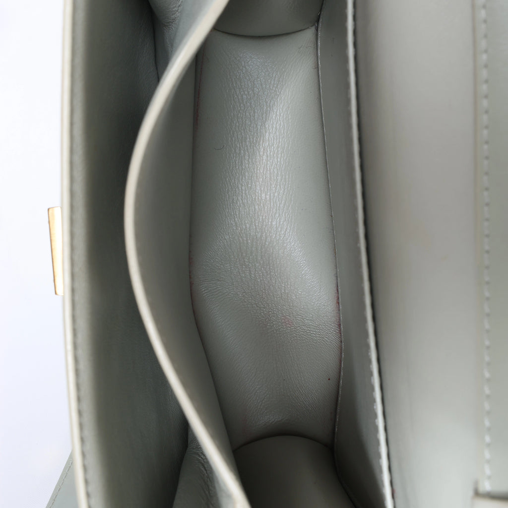Celine Classic Box Small Leather Shoulder Bag in Green