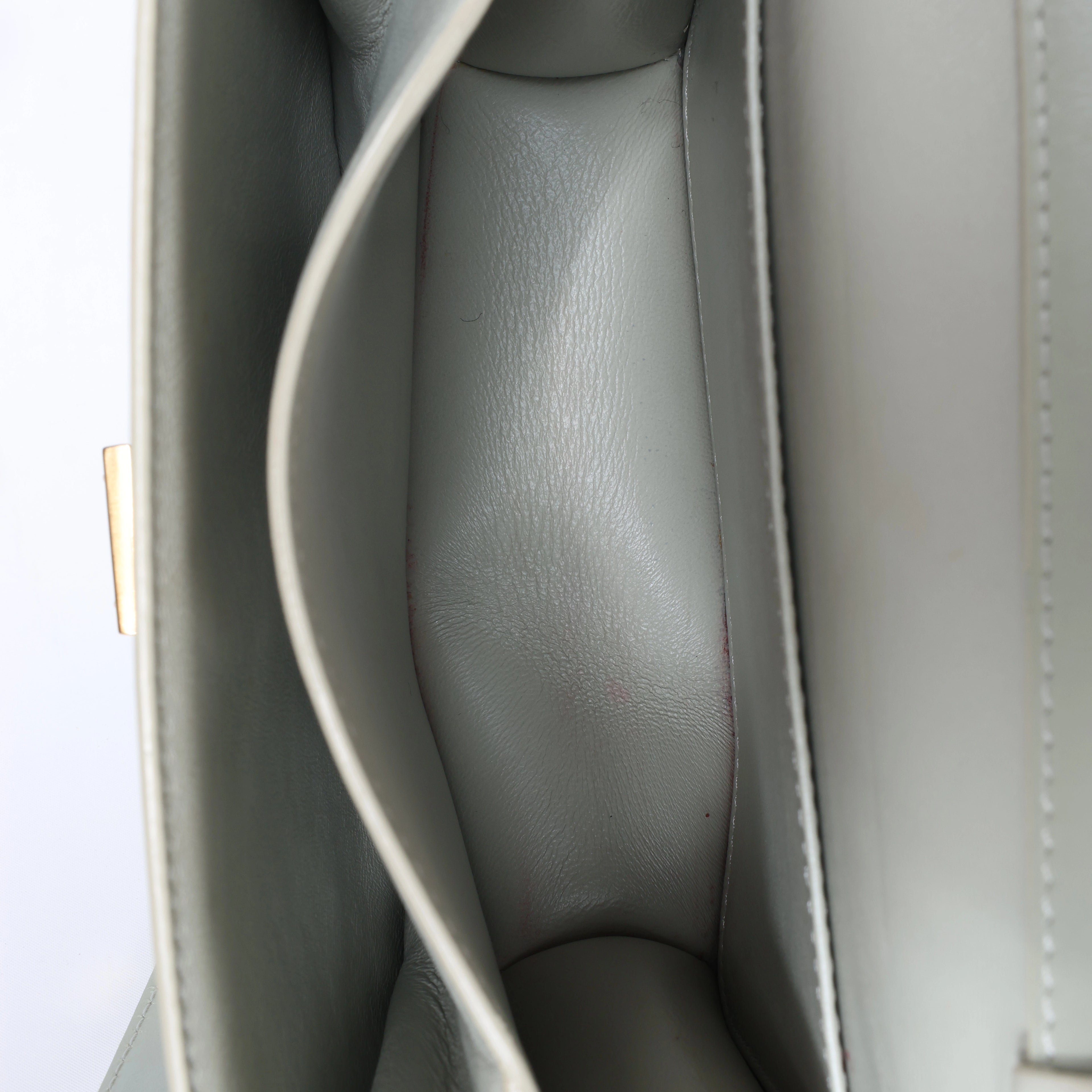 Celine Classic Box Small Leather Shoulder Bag in Green