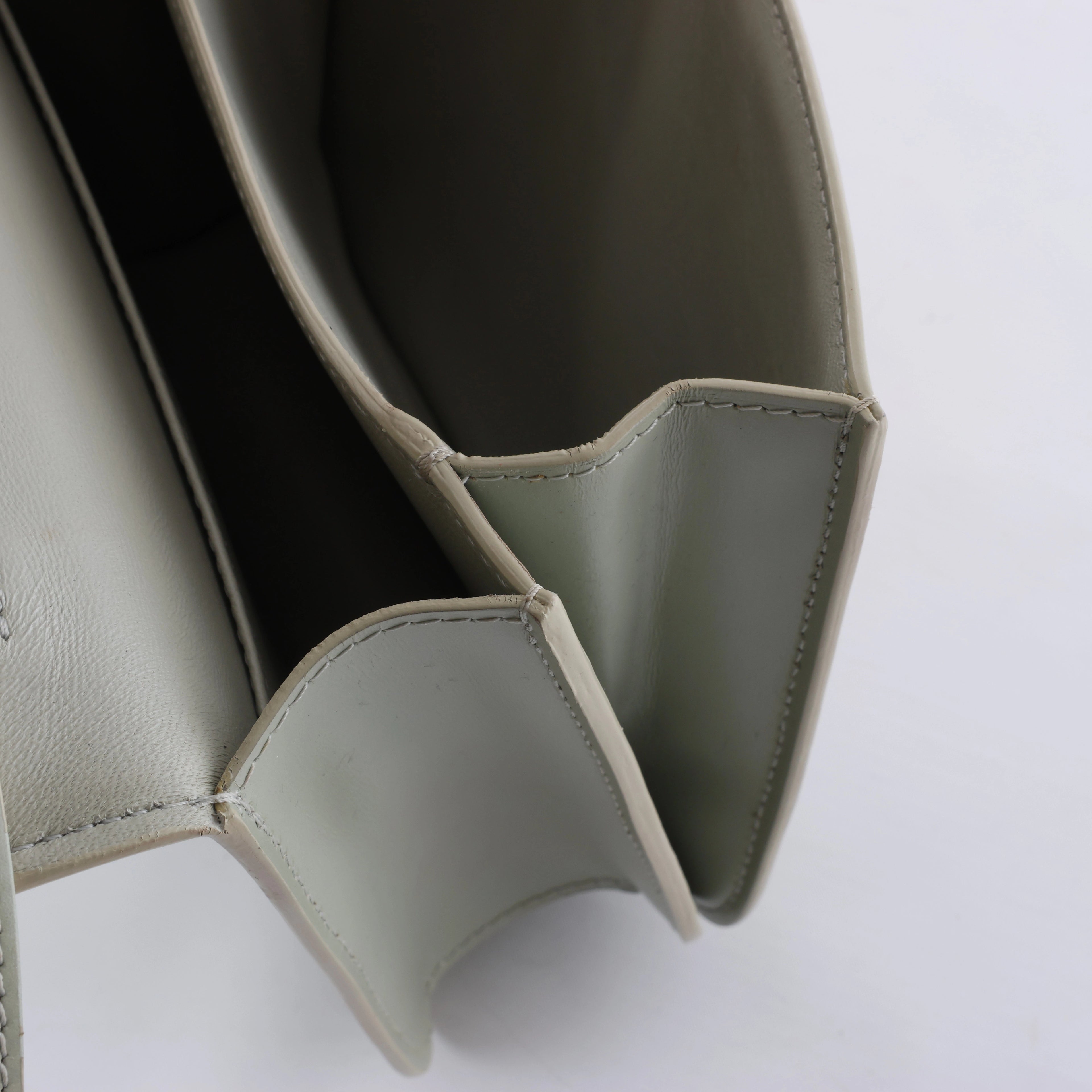 Celine Classic Box Small Leather Shoulder Bag in Green