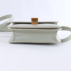 Celine Classic Box Small Leather Shoulder Bag in Green