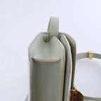 Celine Classic Box Small Leather Shoulder Bag in Green