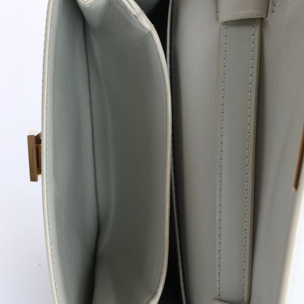 Celine Classic Box Small Leather Shoulder Bag in Green