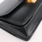 Celine Classic Box Small Leather Shoulder Bag in Black