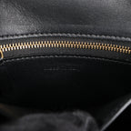 Celine Classic Box Small Leather Shoulder Bag in Black