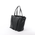 Celine Cabas Phantom Small Leather Shoulder Bag in Black