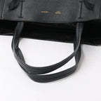 Celine Cabas Phantom Small Leather Shoulder Bag in Black