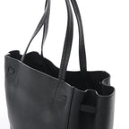 Celine Cabas Phantom Small Leather Shoulder Bag in Black
