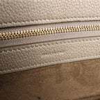 Celine Cabas Phantom Small Leather Shoulder Bag in Taupe