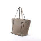 Celine Cabas Phantom Small Leather Shoulder Bag in Taupe