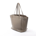 Celine Cabas Phantom Small Leather Shoulder Bag in Taupe