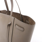 Celine Cabas Phantom Small Leather Shoulder Bag in Taupe