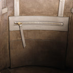 Celine Cabas Phantom Small Leather Shoulder Bag in Taupe