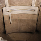 Celine Cabas Phantom Small Leather Shoulder Bag in Taupe