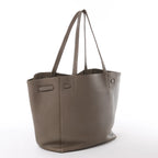 Celine Cabas Phantom Small Leather Shoulder Bag in Taupe
