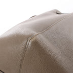 Celine Cabas Phantom Small Leather Shoulder Bag in Taupe