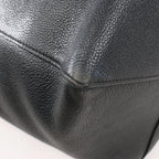 Celine Cabas Phantom Small Leather Shoulder Bag in Black