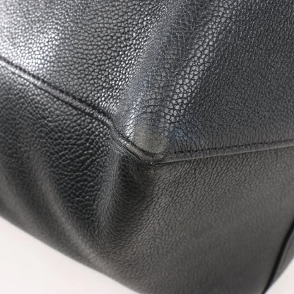 Celine Cabas Phantom Small Leather Shoulder Bag in Black