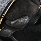 Celine Cabas Phantom Small Leather Shoulder Bag in Black