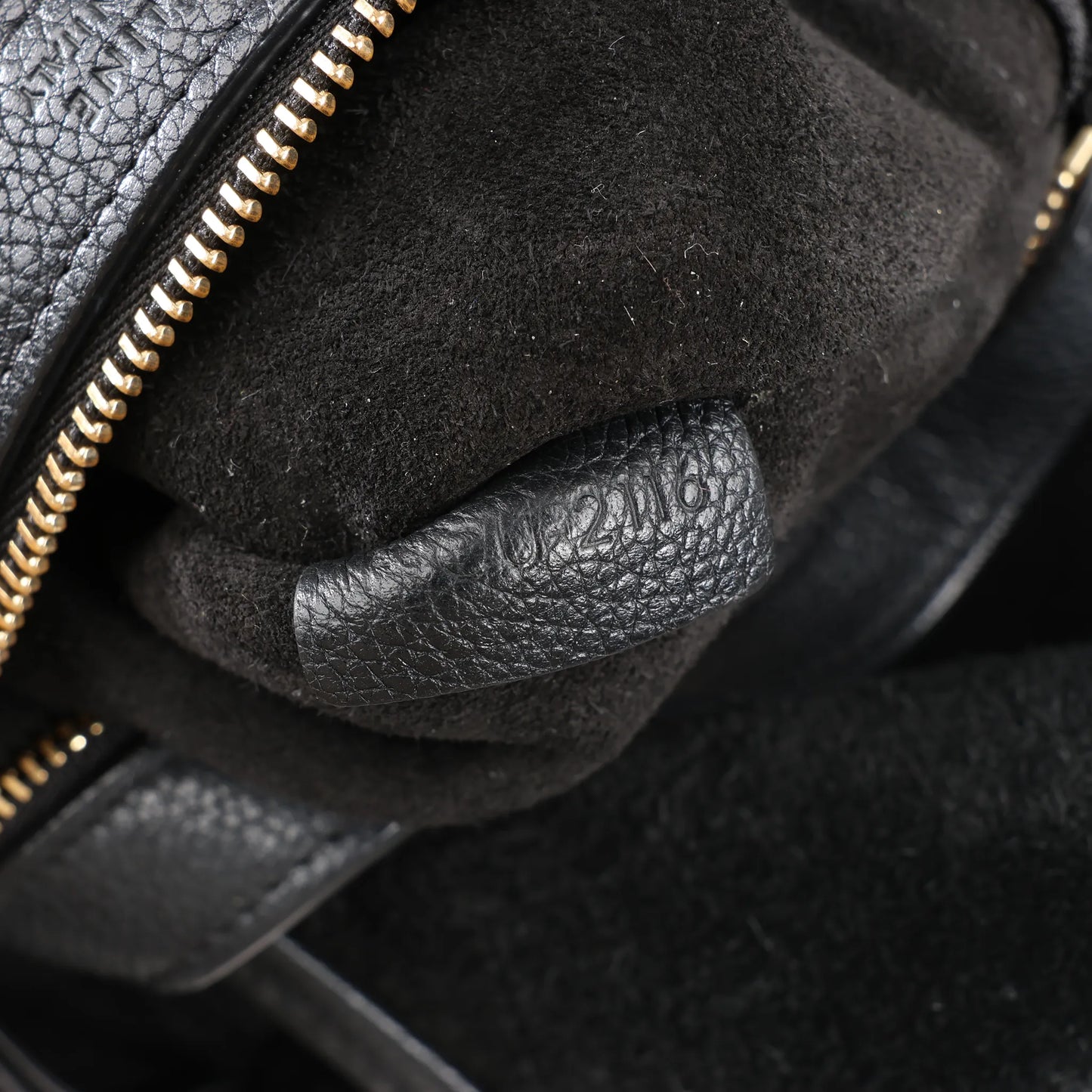 Celine Cabas Phantom Small Leather Shoulder Bag in Black