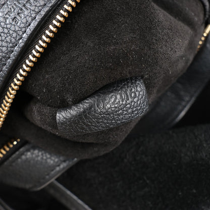 Celine Cabas Phantom Small Leather Shoulder Bag in Black