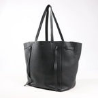 Celine Cabas Phantom Small Leather Shoulder Bag in Black