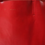CELINE Cabas Horizontal Leather 2Way Handbag in Red