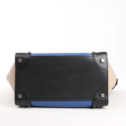 Celine Luggage Mini Leather Handbag in Multicolor