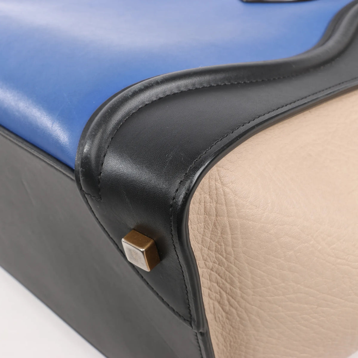 Celine Luggage Mini Leather Handbag in Multicolor