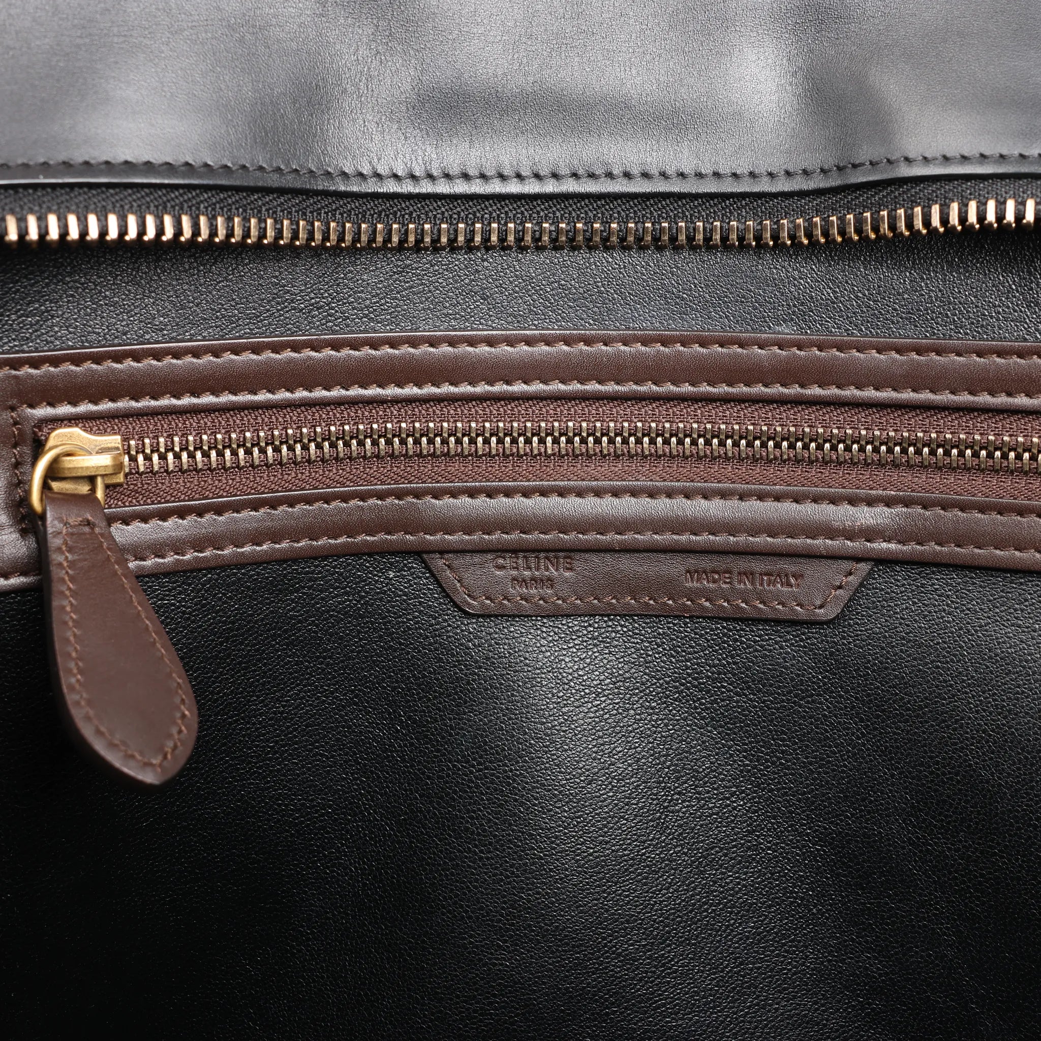 Celine Luggage Mini Leather Handbag in Multicolor