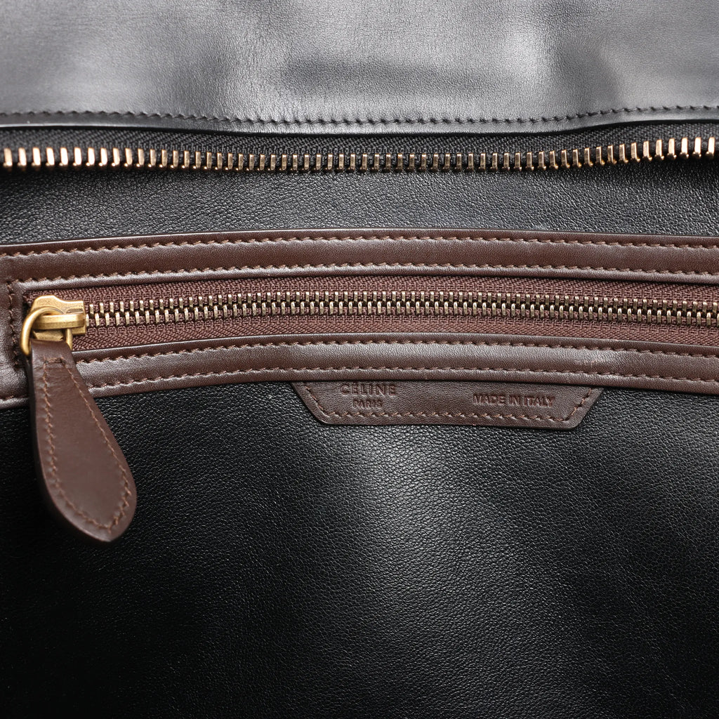 Celine Luggage Mini Leather Handbag in Multicolor