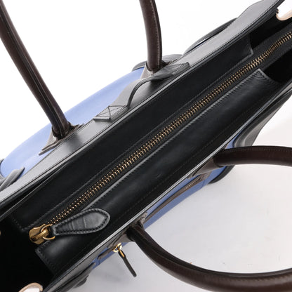 Celine Luggage Mini Leather Handbag in Multicolor