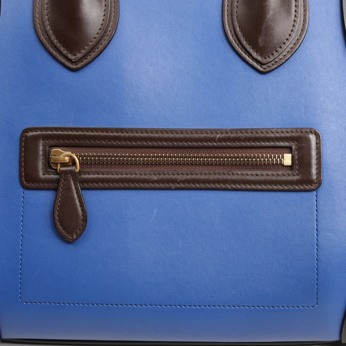 Celine Luggage Mini Leather Handbag in Multicolor