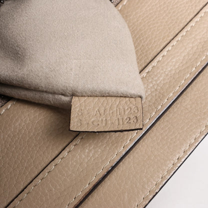 Celine Luggage Micro Leather Handbag in Beige