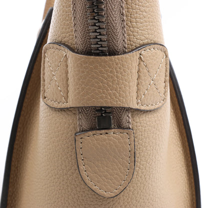 CELINE Luggage Micro Leather Handbag in Beige