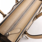 CELINE Luggage Micro Leather Handbag in Beige