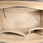 Celine Luggage Micro Leather Handbag in Beige