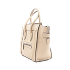 Celine Luggage Micro Leather Handbag in Beige