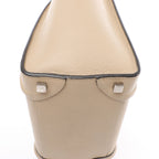 Celine Luggage Micro Leather Handbag in Beige